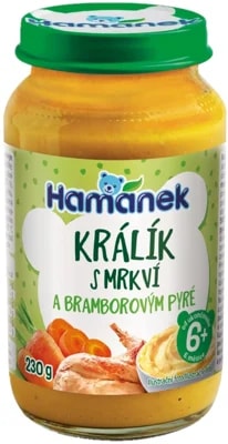 Hamánek Příkrm králík s bramborem v mrkvové omáčce