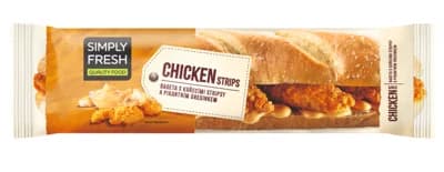 Simply Fresh Bageta s kuřecími stripsy a pikantním dresinkem