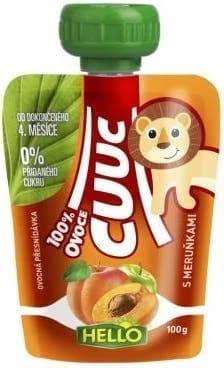 Hello Cuuc 100% ovocná kapsička s meruňkami