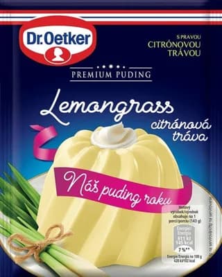 Dr. Oetker Premium Puding lemongrass/citronová tráva