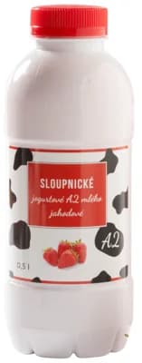 Mlékárna Řetová Sloupnické jogurtové A2 mléko jahodové