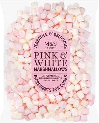 Marks & Spencer Růžové a bílé bonbóny marshmallow