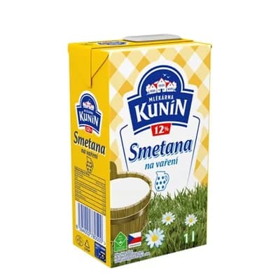 MLÉKÁRNA KUNÍN Smetana na vaření 12 % 4 x
