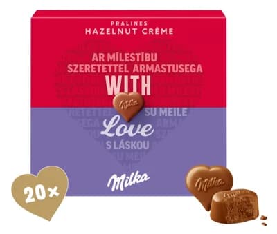 Milka bonboniéra I Love Milka Vday Hazelnut