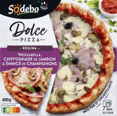 Sodebo Dolce Pizza Regina s šunkou a žampiony