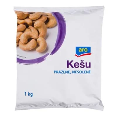 aro Kešu jádra pražené nesolené