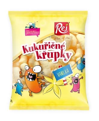 REJ Křupky kukuřičné s příchutí vanilky