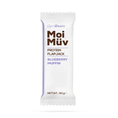 GymBeam MoiMüv Protein Flapjack borůvkový muffin