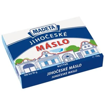 MADETA Jihočeské máslo 82% porce chlaz. 100 x