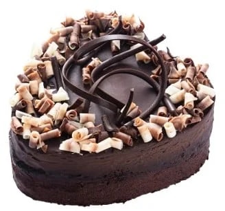 Rohlik.cz Dvojitá porce čokoládové lásky mini dort ve tvaru srdce