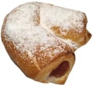 Plundrový rohlíček s meruňkovou náplní