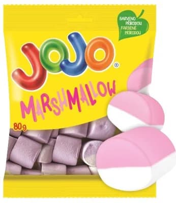 Jojo Marshmallow pěnové bonbóny s příchutí jahody a vanilky