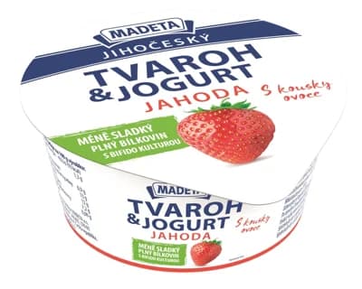 Madeta Jihočeský tvaroh&jogurt jahoda