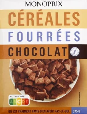 Monoprix Cereálie s čokoládovou náplní