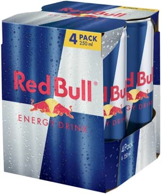 Red Bull Energy drink Pack 4x250ml plech