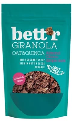 Bett'r BIO Bezlepková granola mandle & čokoládové kousky