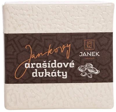 Čokoládovna Janek Jankovy arašídové dukátky v krabičce