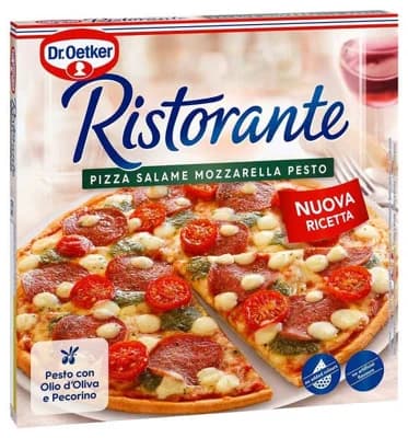 Dr. Oetker Pizza Ristorante Salame mozzarella pesto