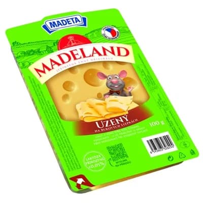 MADETA Madeland sýr uzený 44% plátky chlaz.