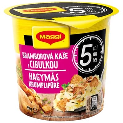 Maggi 5 minutes Bramborová kaše s cibulkou kelímek