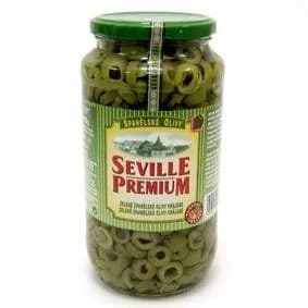 SEVILLE PREMIUM Olivy zelené krájené