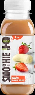 UGO RAW Smoothie banán, jahoda a jablko