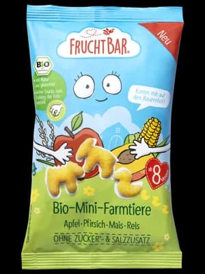 Fruchtbar BIO Křupky Farma – kukuřice, broskev a jablka
