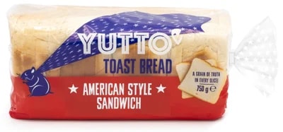 Yutto American Style toustový pšeničný chléb, krájený