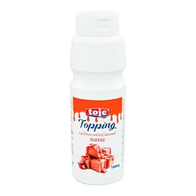 Topping s příchutí mléčného karamelu