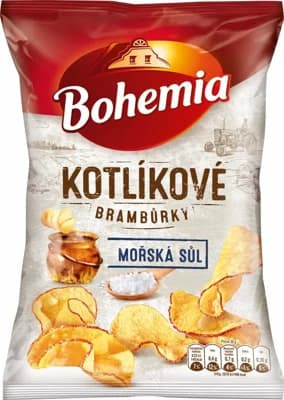 Bohemia Kotlíkové brambůrky mořská sůl