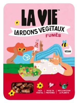 La Vie Rostlinná uzená slanina kostičky, 2×75 g