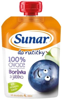 Sunar Do Ručičky Ovocná kapsička borůvka a jablko od 4. měsíce