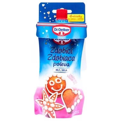Poleva zdobicí bílá