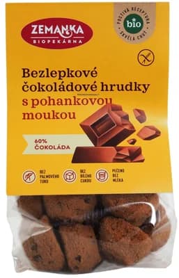 Biopekárna Zemanka BIO Čokoládové hrudky s pohankou bezlepkové