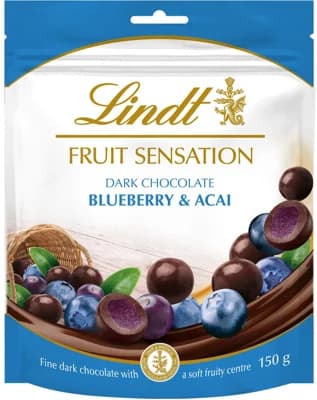Lindt Sensation Fruit Borůvky & Acai v hořké čokoládě