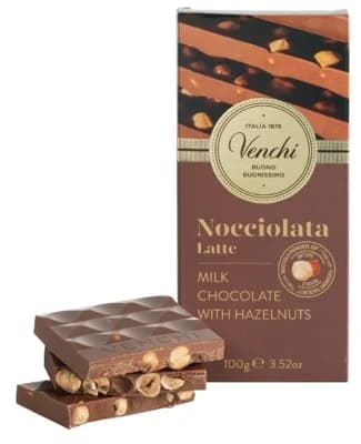 Venchi Mléčná čokoláda s celými lískovými oříšky