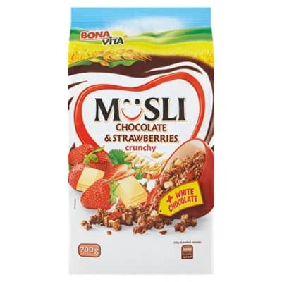 BONAVITA Müsli jahoda+bílá čokoláda