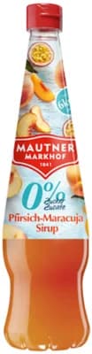 Mautner Markhof Sirup 0 % cukru broskev a maracuja