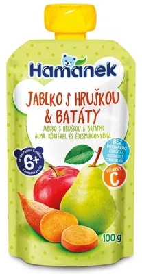 Hamánek Ovocná kapsička jablko, hruška a batáty