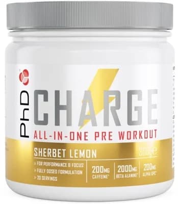 PhD Nutrition PhD Charge Pre-Workout - citronový sorbet