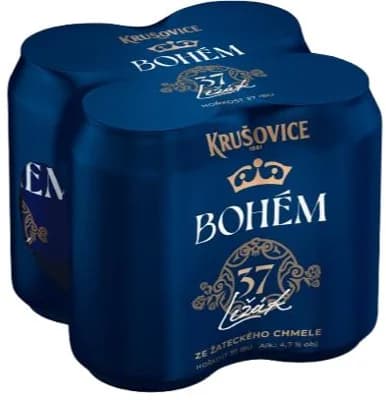 Krušovice Bohém plech 4×0,33 l