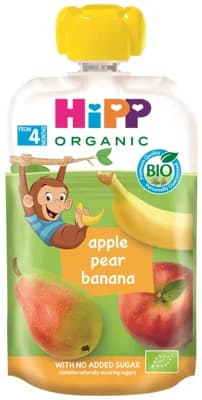 HiPP BIO Kapsička Hippis jablko, hruška a banán