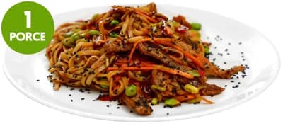 Udon hoin sin nudle s vepřovým masem a čerstvou zeleninou (set k přípravě hotového jídla)