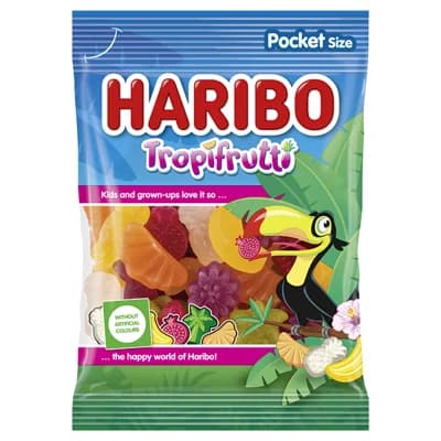 HARIBO TROPI FRUTTI - Želé tropické ovoce s ovocnými příchutěmi