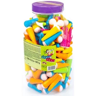 Fizzy Cones Lízátko s práškem "zmrzlina" 150 x 12,