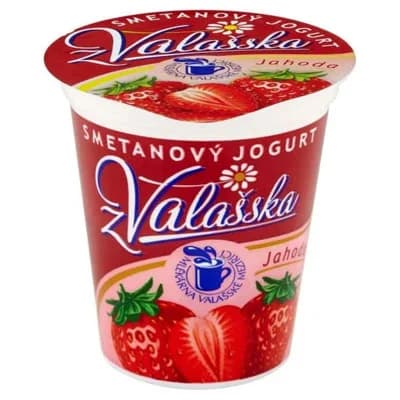 Mlékárna ValMez Smetanový jogurt z Valašska jahoda