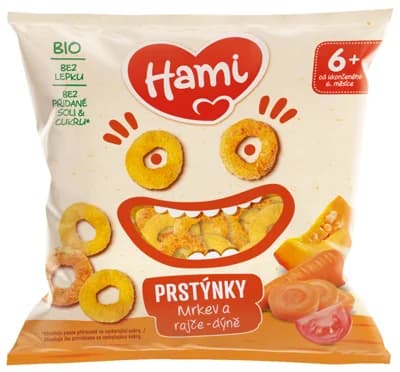 Hami Prstýnky mrkev a rajče-dýně