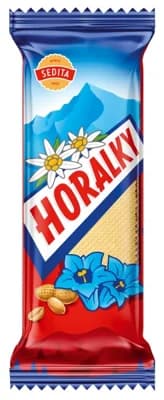 Sedita Horalky Oplatka s arašídovo-krémovou náplní v kakaové polevě