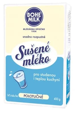 Bohemilk Sušené mléko polotučné 14%
