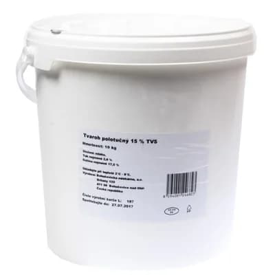 Tvaroh polotučný 15% sušina chlaz. kbelík